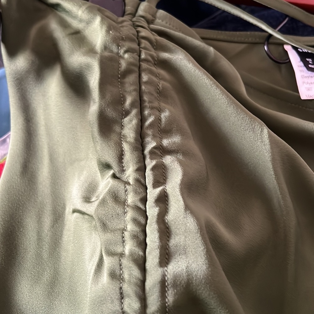 Green Aline skirt